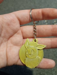 Image 1 of Eeveelutions Pokemon 3d Printed Keychains