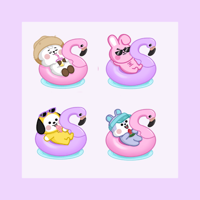 Image of [STICKERS]Summer BT21 