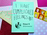 Image 1 of Distro: I Have Complicated Feelings Abt Grimes