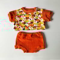 Image 1 of Ensemble de plage orange 2 ans années 70/80
