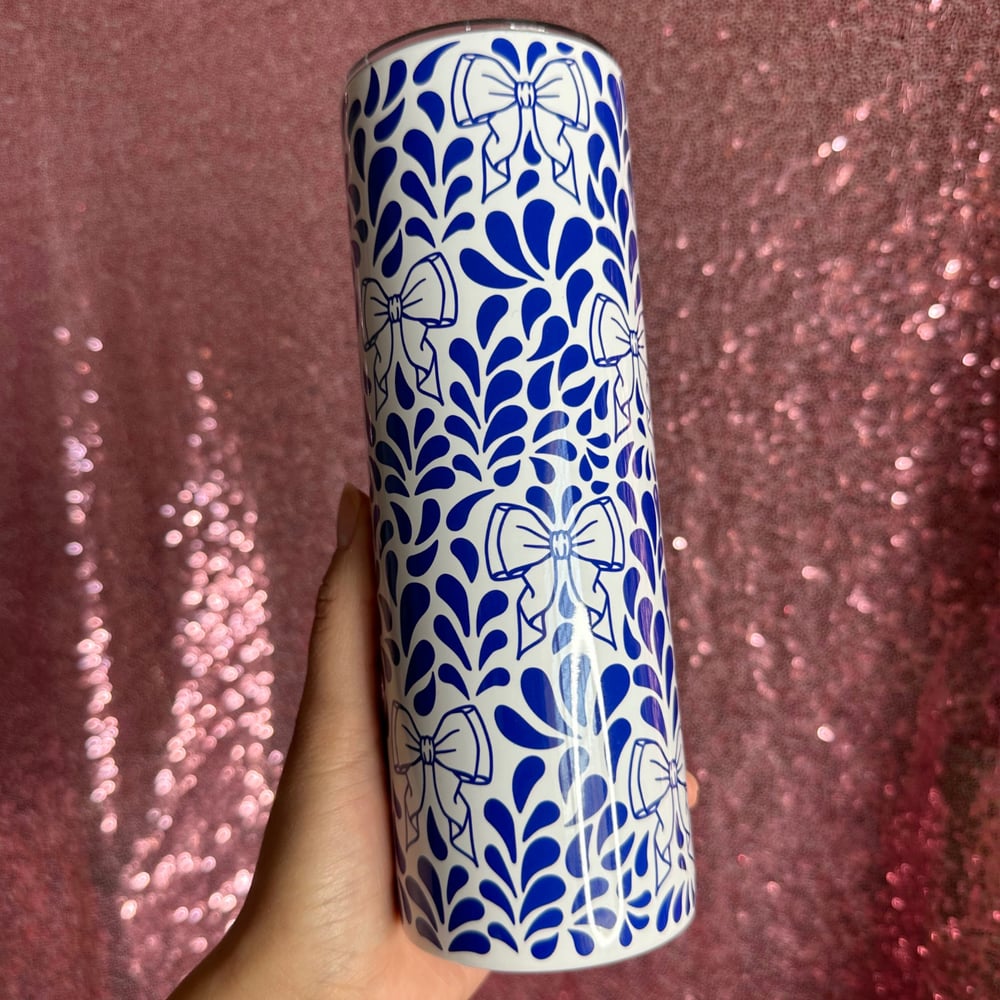 Image of BLUE Talavera 20oz Tumbler💙