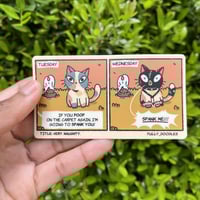 Very. Naughty. Cat comic sticker | Vinyl | Cat Comic | Laptop Sticker | Cute |