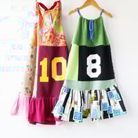 Image 5 of reds paisley pink gold ten 8/10 10 party tenth 10th birthday bday halter sundress dress