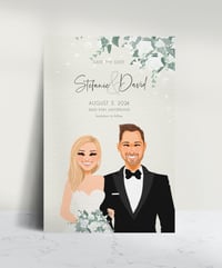 Image 2 of Wedding invitation set with floral decoration