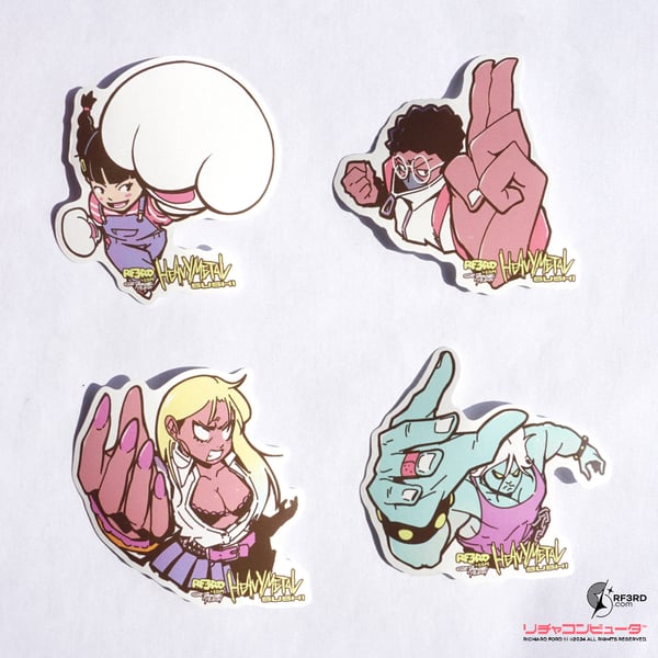 Image of Heavy Metal Sushi Sticker Set