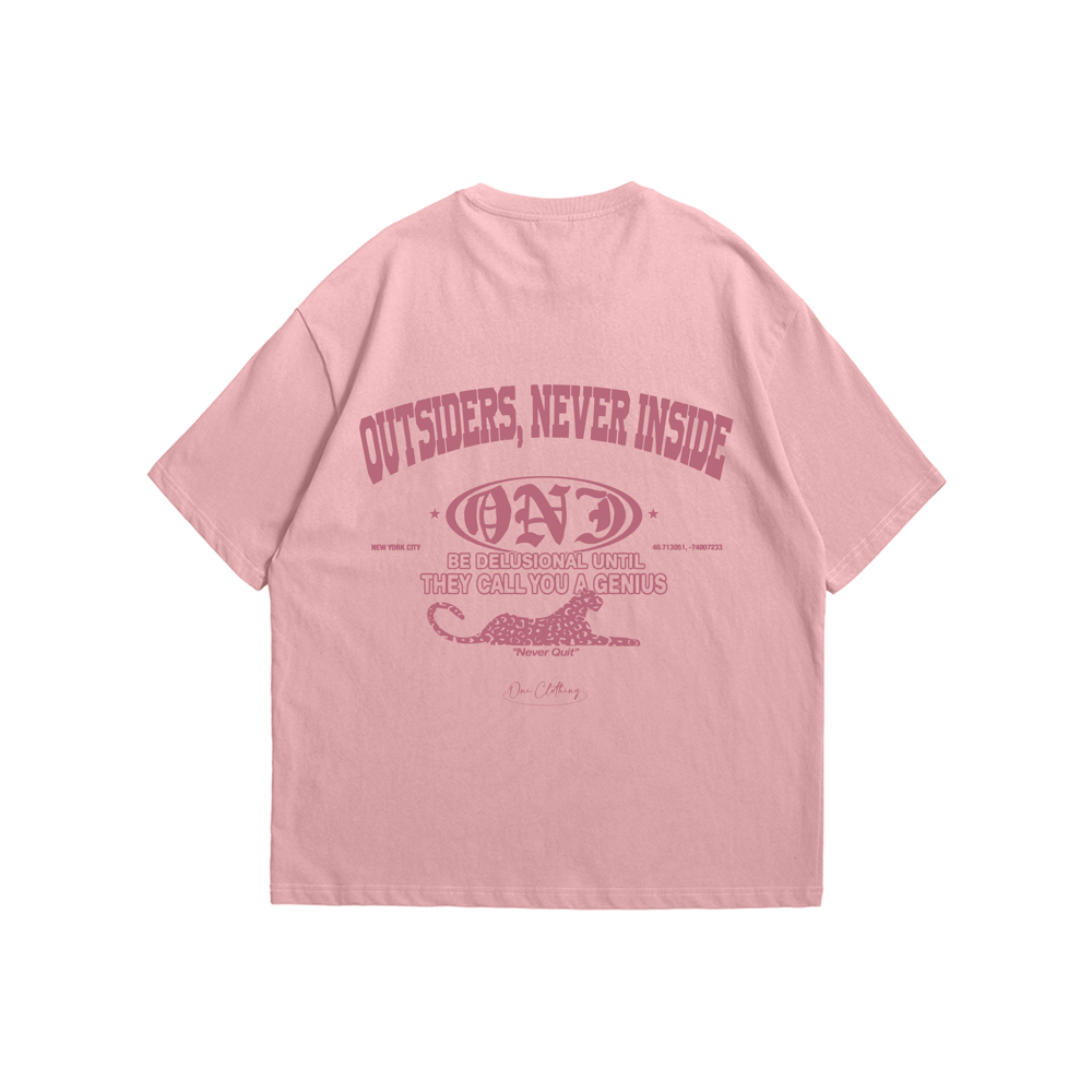 Image of ONI "Be Delusional" Tee (Sage Pink)