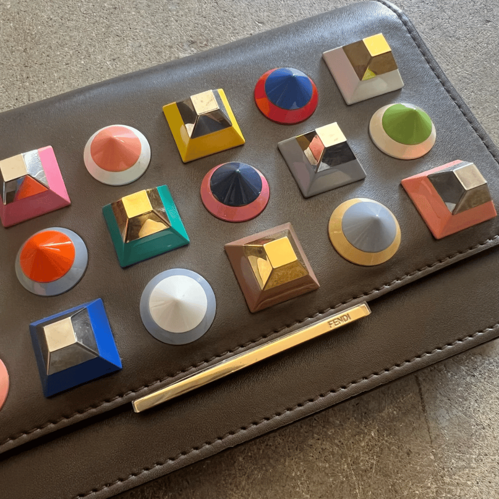 Image of FENDI RAINBOW STUDS PURSE