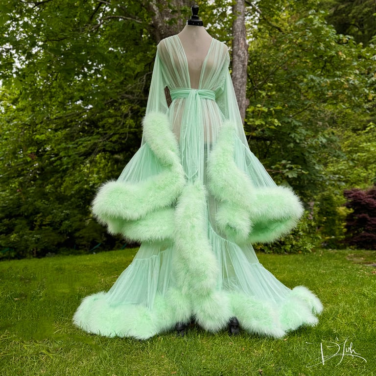 Pale Mint Extra Deluxe "Cassandra" Dressing Gown Limited Edition PRE-ORDER