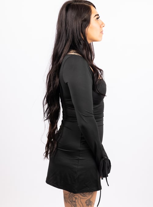 Image of Split Hem Mini Dress