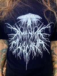 Image 1 of Amenita  T-Shirt (Black Metal Style) +Patch & Stickers Package