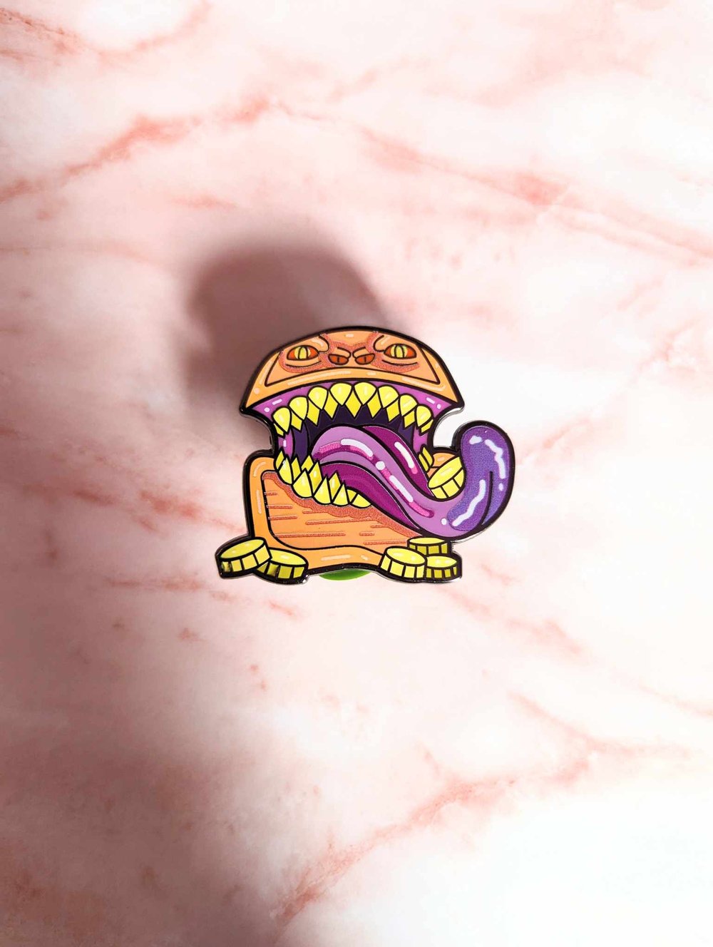 Image of 1.5" Mimic RPG Enemy Enamel Pin