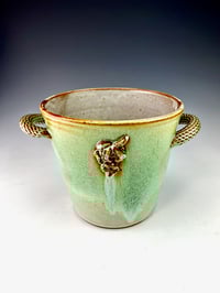 Image 2 of Wine Chiller with grape cluster/textured goblets