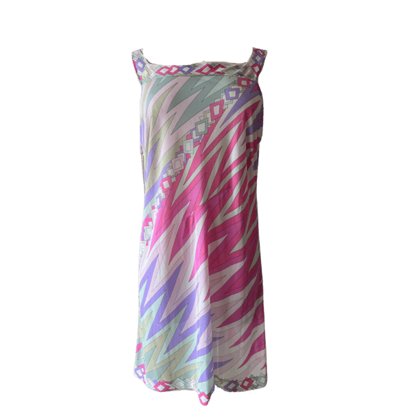 Image of EMILIO PUCCI SLIP DRESS - PINK/PURPLE