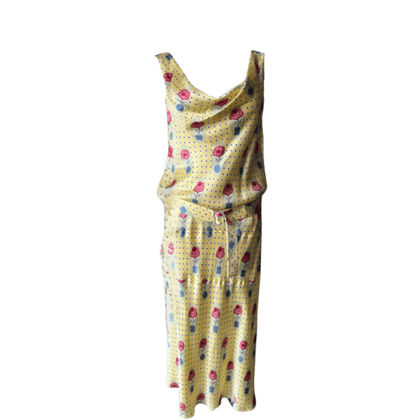 Image of JOHN GALLIANO YELLOW ROSE DRESS