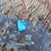 Image 3 of Turquoise Gold Amulet