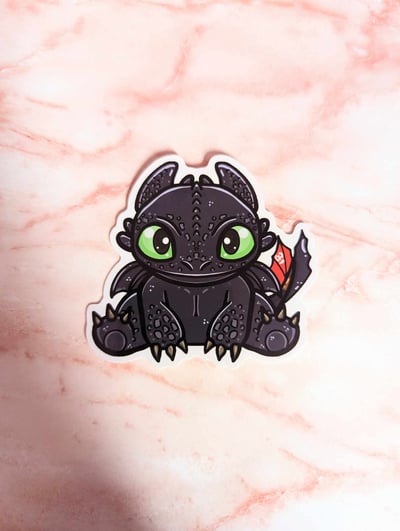 Image of Toothless Vinyl Sticker