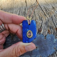 Image 2 of Lapis Tourmaline Pendant