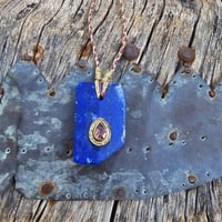 Image 3 of Lapis Tourmaline Pendant