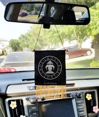 Image 1 of Laos, rearview mirror flag