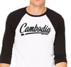 Cambodia 3/4 sleeve raglan t-shirt