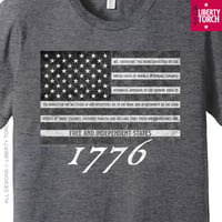 Image 4 of 1776 Declaration of Independence (Independence Day) Unisex T-Shirt