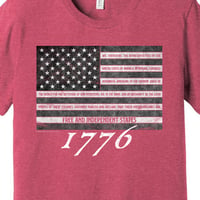 Image 2 of 1776 Declaration of Independence (Independence Day) Unisex T-Shirt