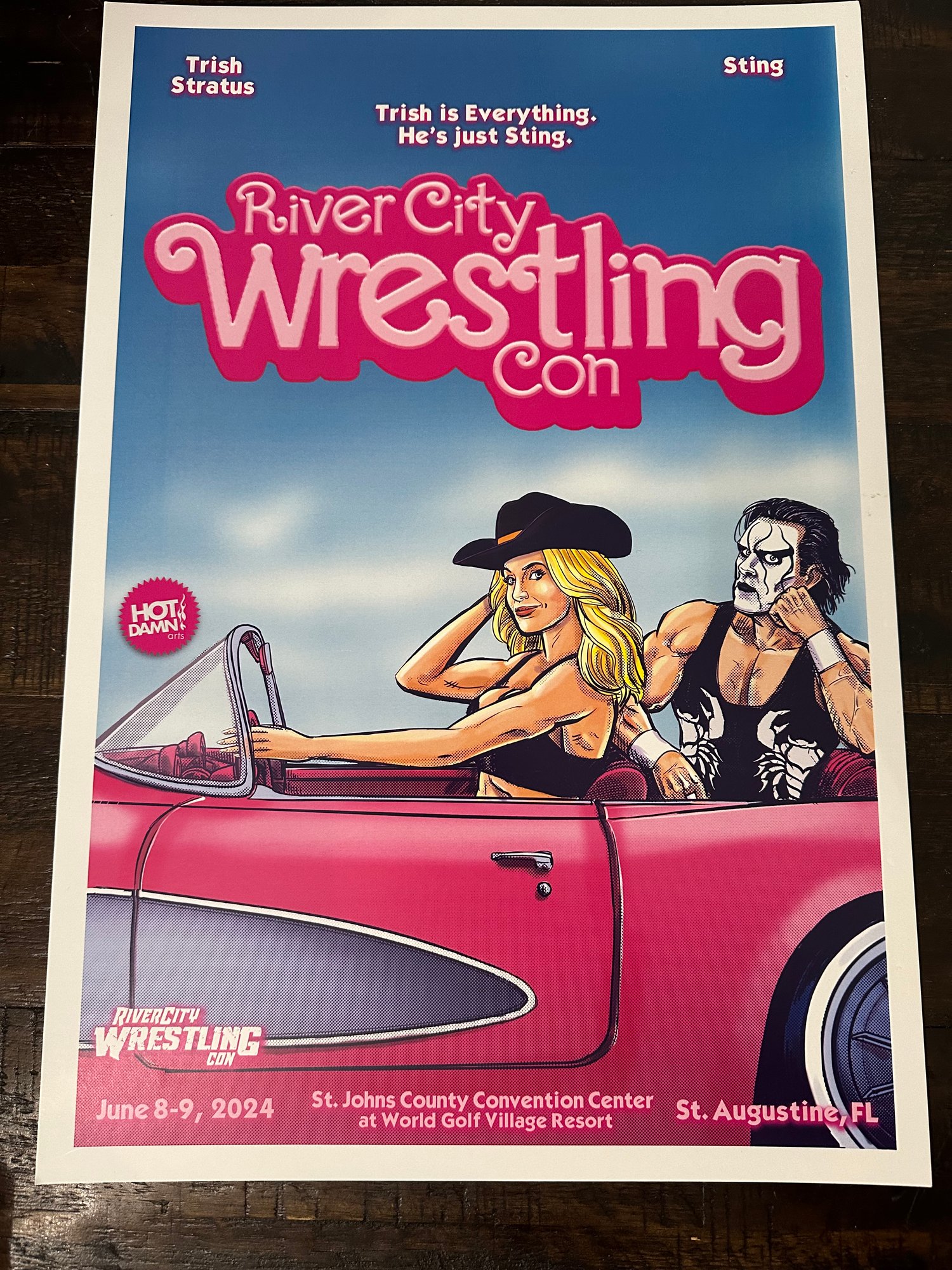 RIVER CITY WRESTLING CON Gig Poster