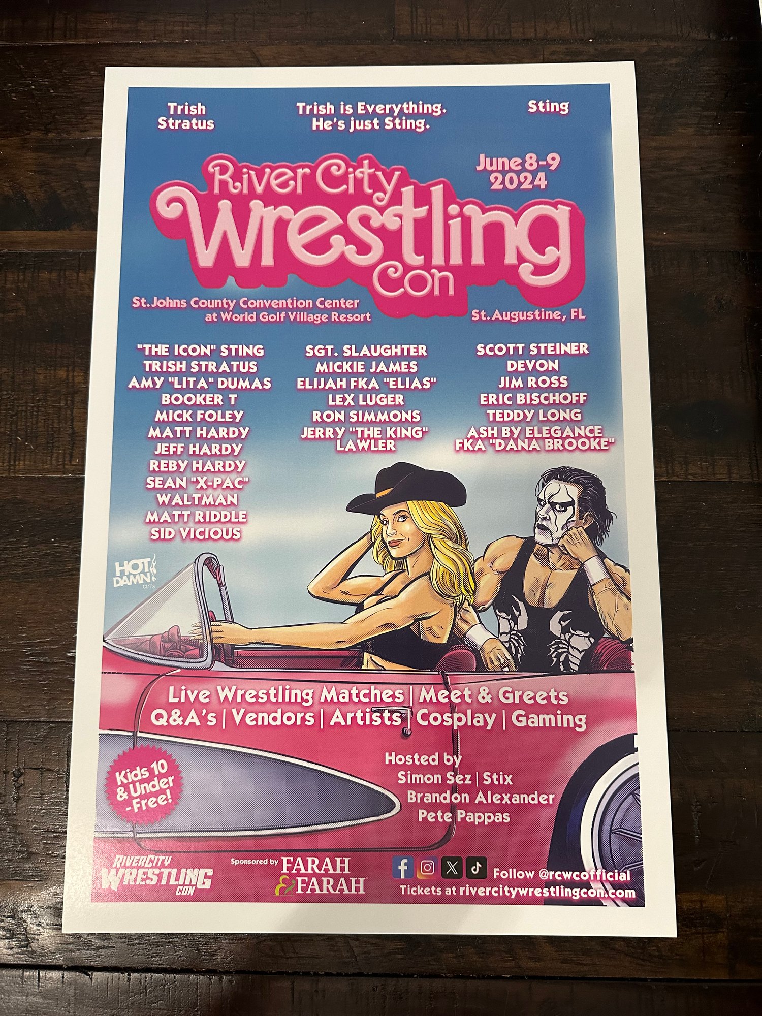 RIVER CITY WRESTLING CON Event Poster