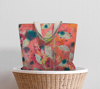 Market Tote in Bloom and Burn