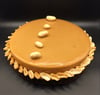 Peanut, caramel & chocolate tart