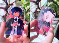 Image 5 of persona 3 protagonist & aigis layered charm