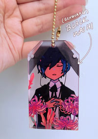 Image 6 of persona 3 protagonist & aigis layered charm