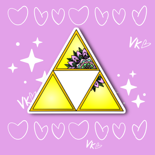 Image of Blooming Triforce | Sticker