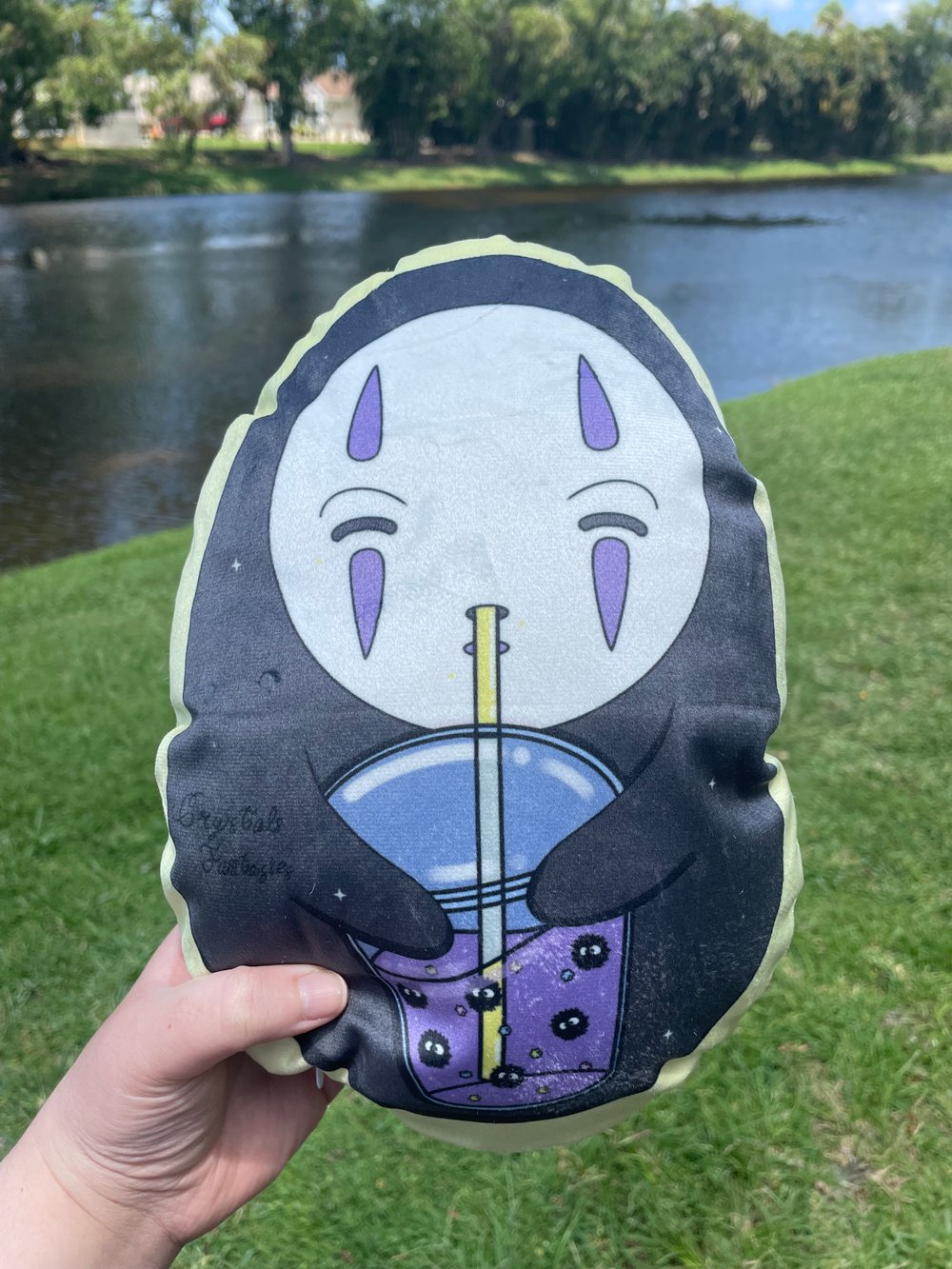 Image of Spirit Plush Pillow & Acrylic Keychain
