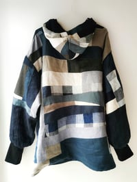 Image 3 of Linen patchwork hoody