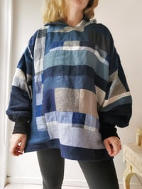 Image 5 of Linen patchwork hoody