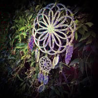 Image 3 of Prisma Suncatcher flower of life (purple)