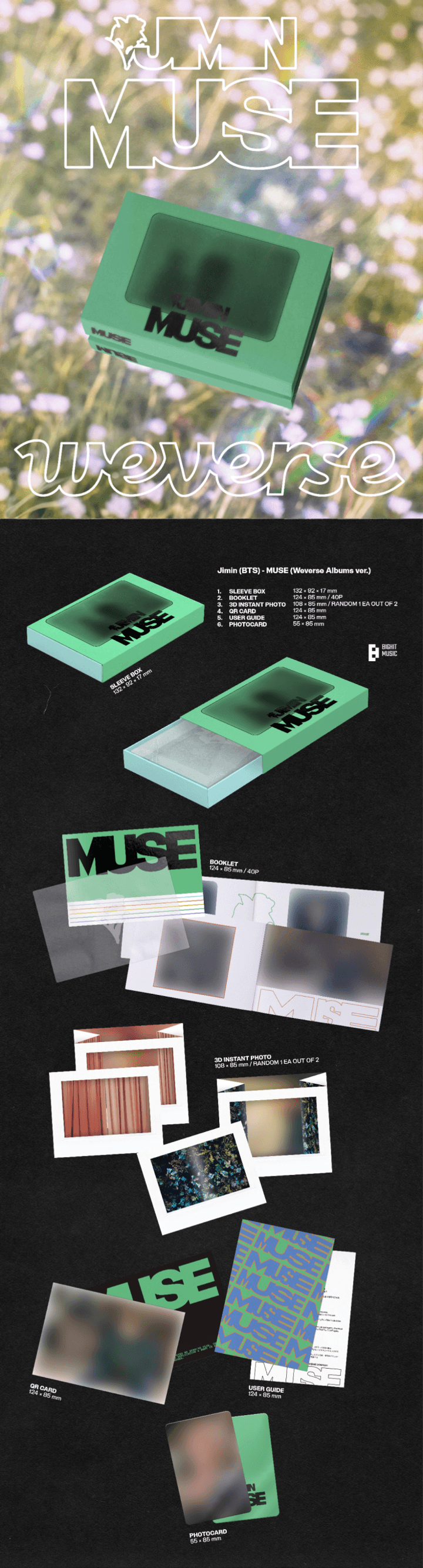 Image of Jimin Muse (Weverse Album) + Weverse Shop POBs