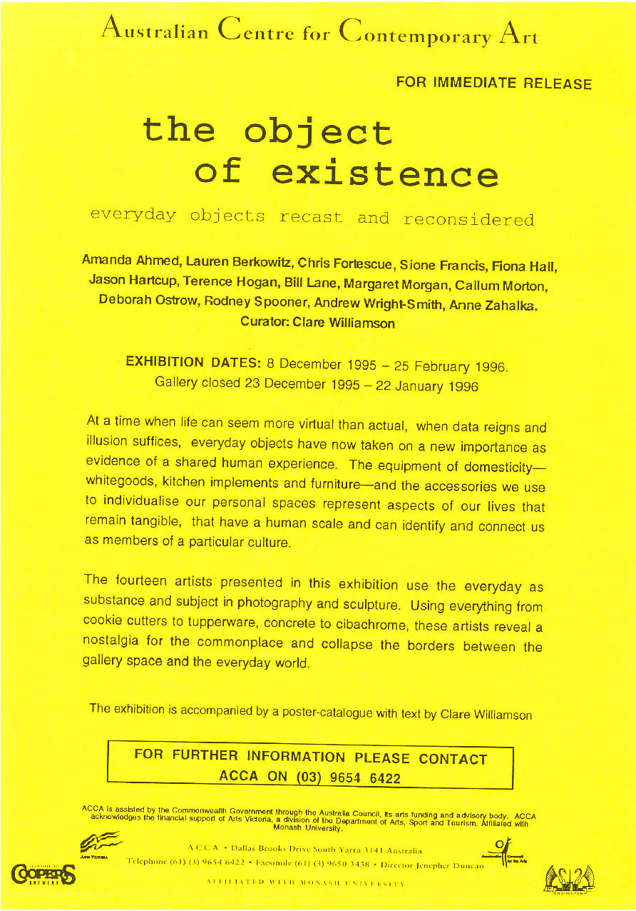 Object of Existence. Eating/Sleeping Home for the Aged 