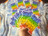 Image 3 of HIGH ENERGY VIBES STICKER