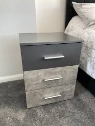 Image 3 of BEDROOM BUNDLE ( GLIDEROBE, CHEST OF DRAWERS, 2 X BEDSIDES) - Dark Grey