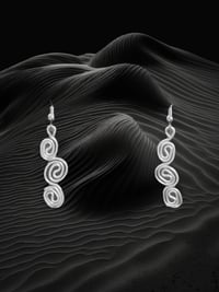 Image 1 of tight swirl earrings ₍₍ ᕕ(´◓⌓◔)ᕗ⁾⁾