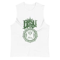 Image 1 of ABSU - CACHET OF TARA (GREEN PRINT) 2 MUSCLE SHIRT