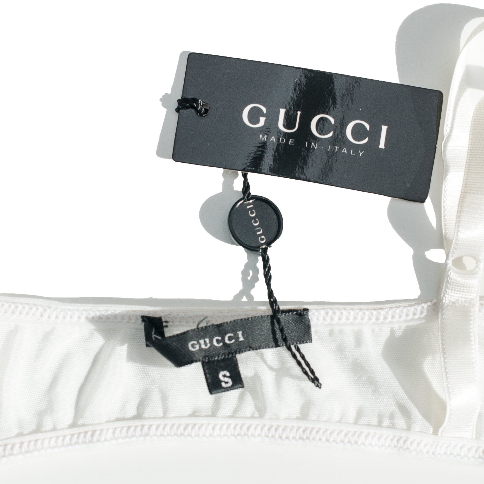 Image of Gucci by Tom Ford 1998 White Crystal Bra