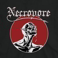 Image 2 of NECROVORE - DIVUS DE MORTUUS llll (WHITE & RED PRINT)