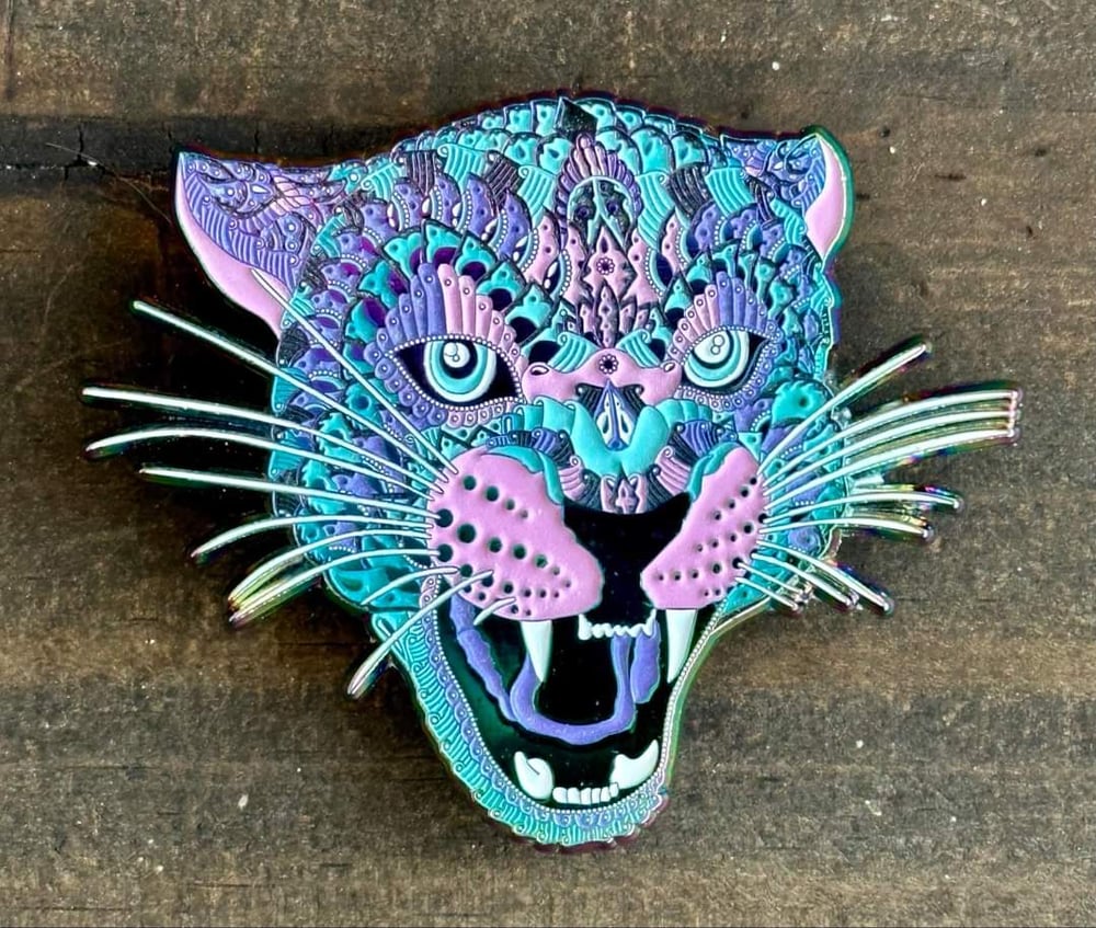 Ornate cheetah pins 