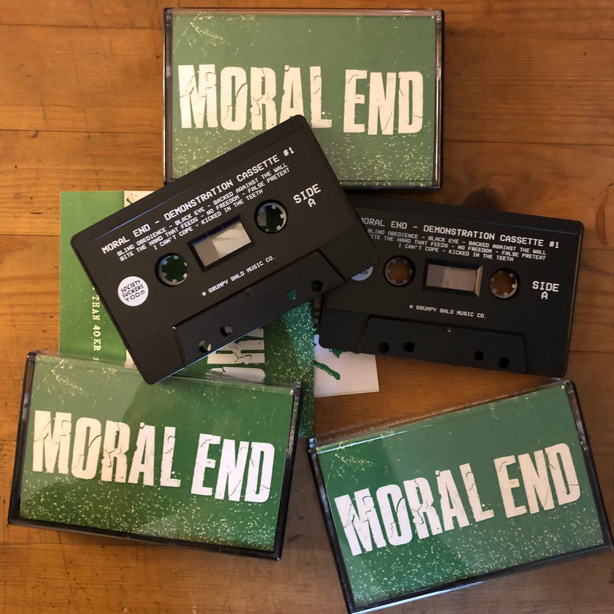 Image of MORAL END "Demonstration Cassette #1" M.C
