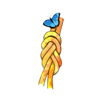 Image 2 of Butterfly eight knot - art print