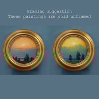 Image 1 of Setting Sun Amber - dyptich