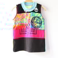 Image 2 of graphic patchwork mix all gender tee top shirt boys girls kids child tshirt tank top sleeveless